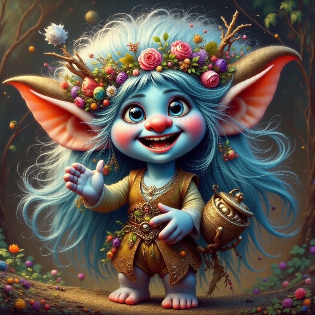 Beautiful Troll Character Design