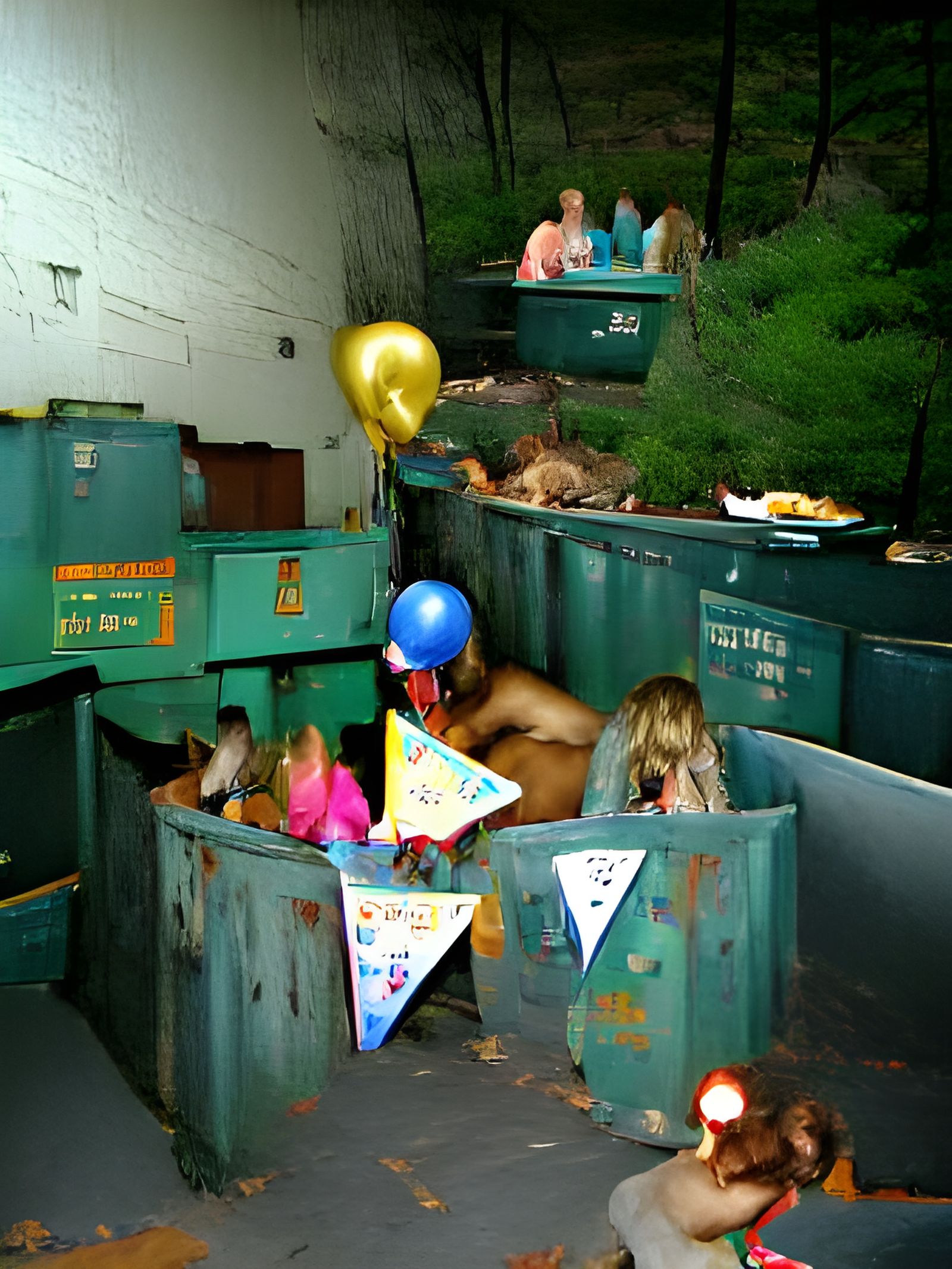 Dumpster Diving Birthday Party Image