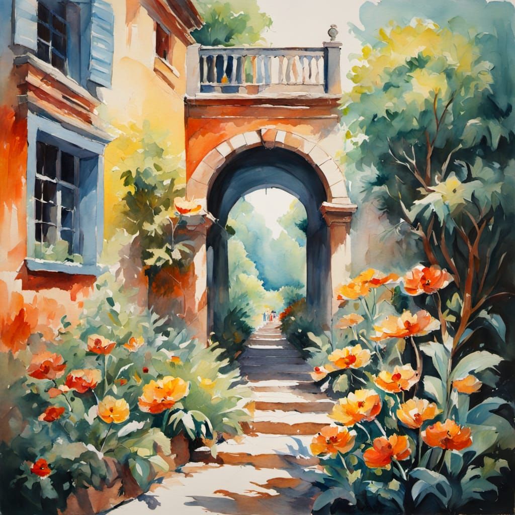 Epic Impressionist Masterpiece with Thick Brush Strokes