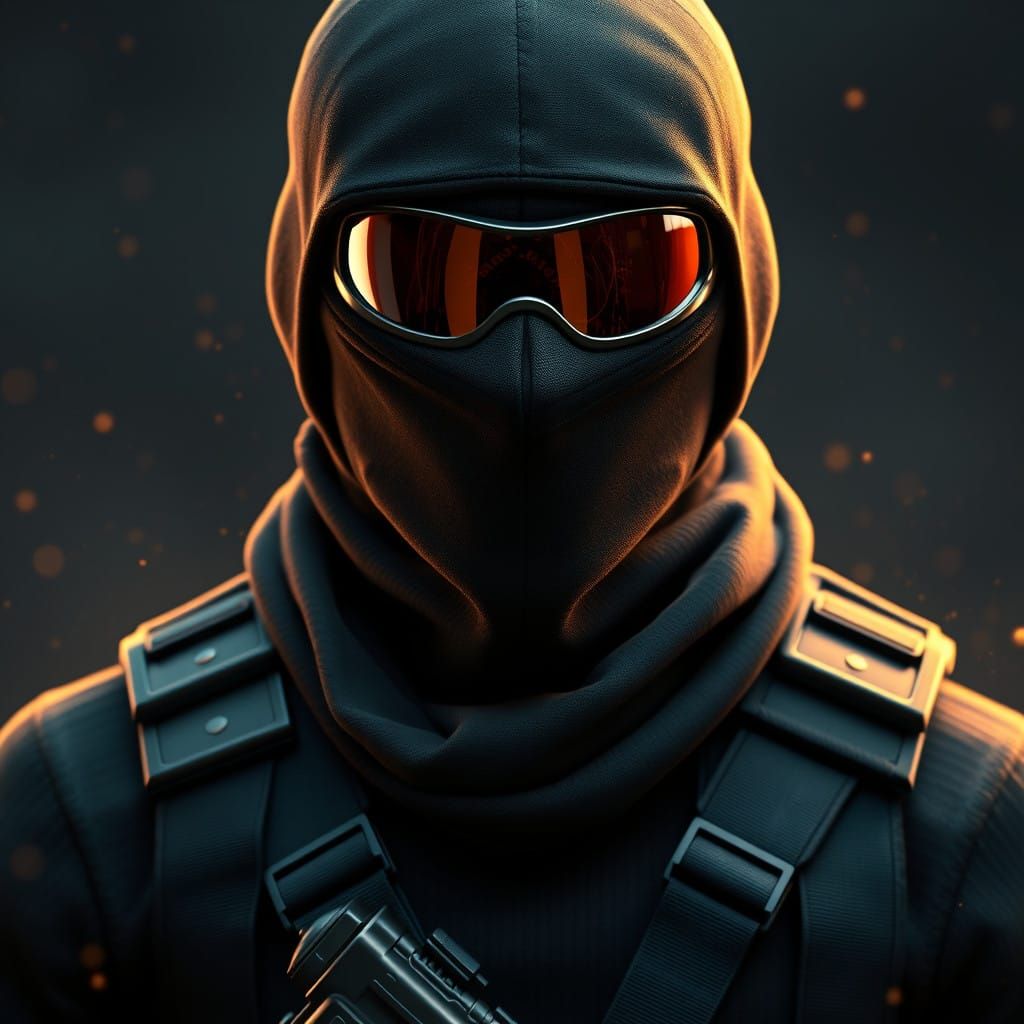 Cyberpunk Commando in Stealth Mode