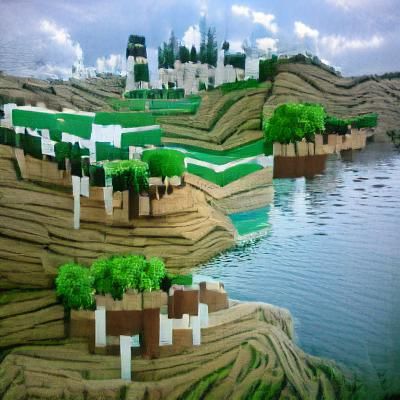 Vibrant Minecraft Landscape