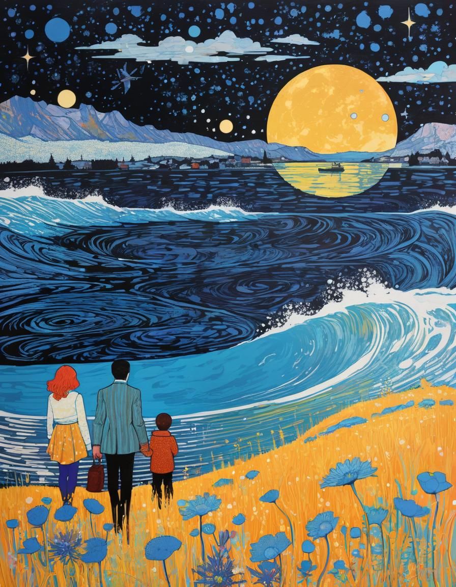 Stylized Storybook Scene in the Style of Gangloff