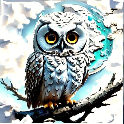 White Owl - Spiritual Guidance and Wisdom.