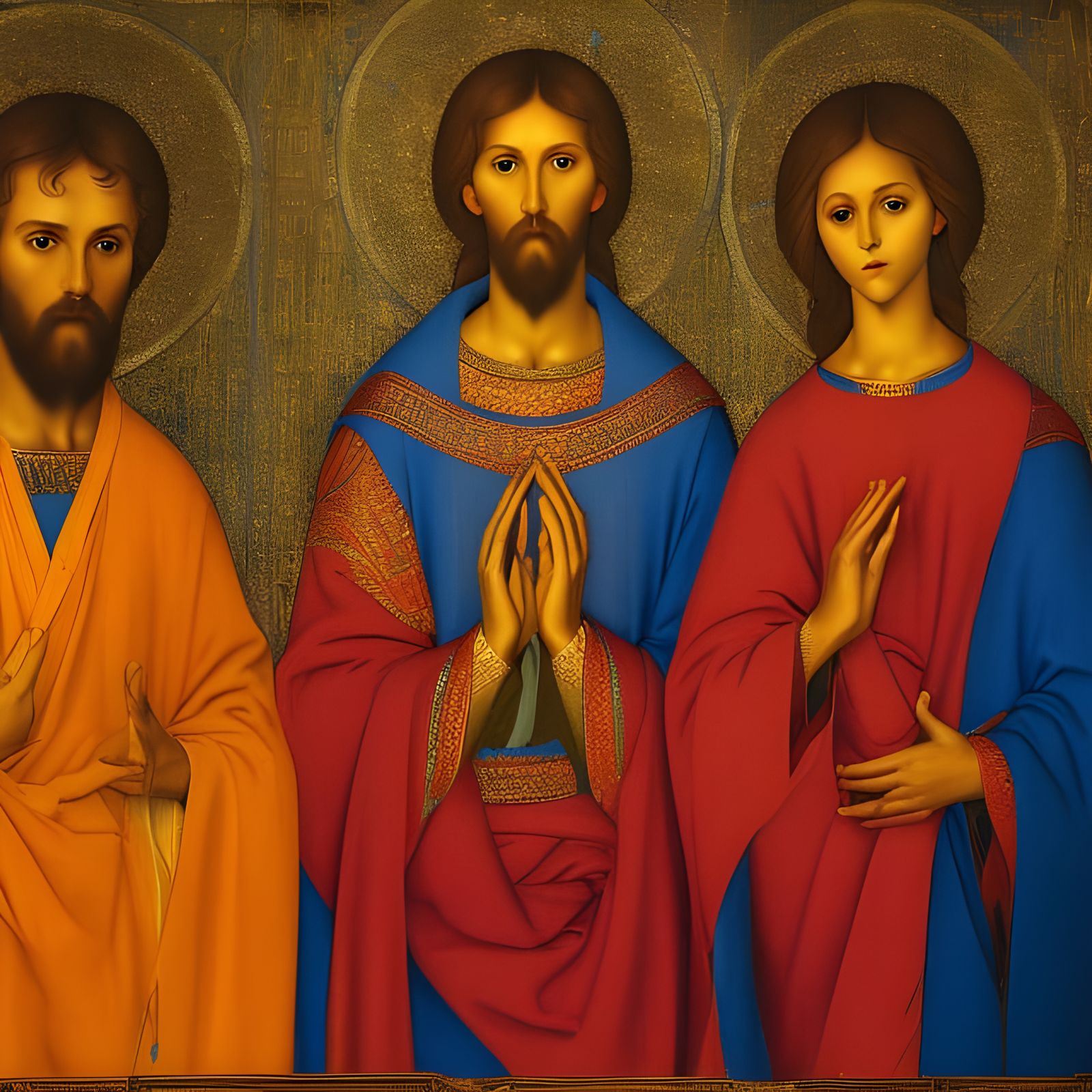 Iconic Depiction of The Holy Trinity