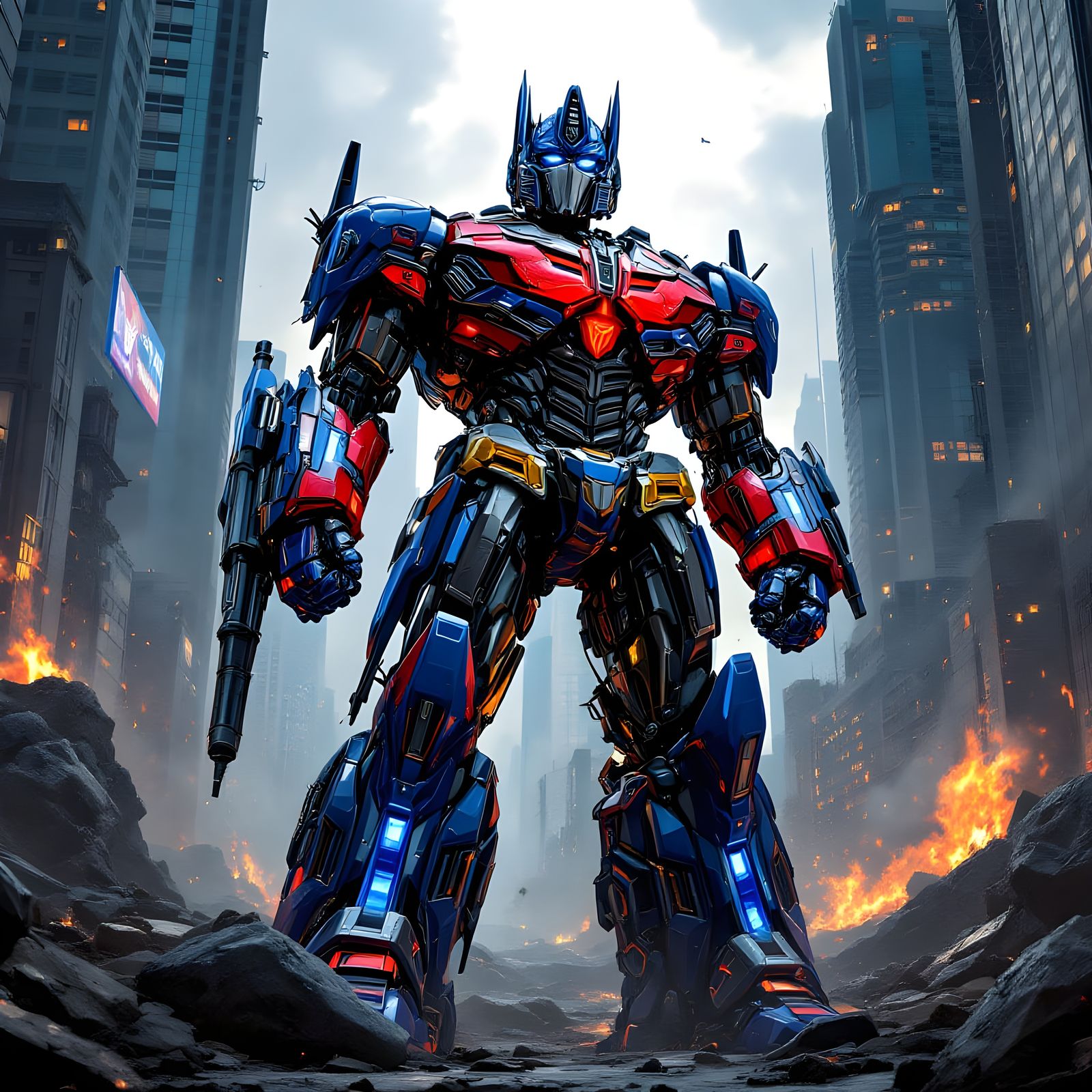 Optimus Prime: Heroic Robot Rendering