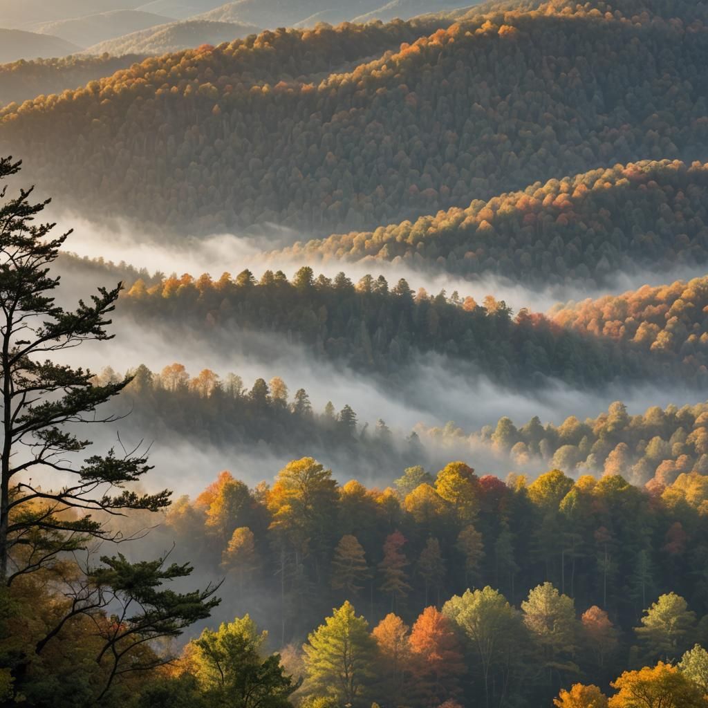 Smoky Mountains Sunrise in Autumn: Professional Photography