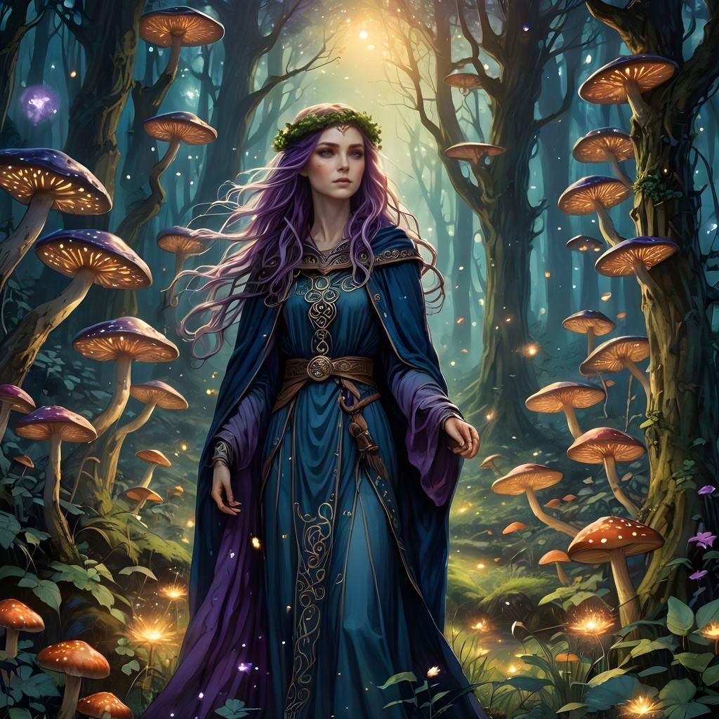 Celtic Goddess Aine in Detailed Matte Painting