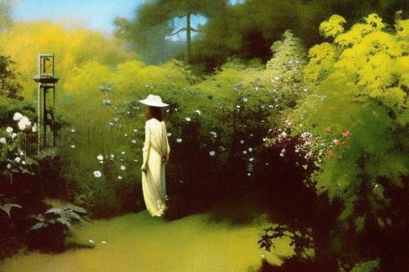 "Ghost in the Garden" by Frank Frazetta