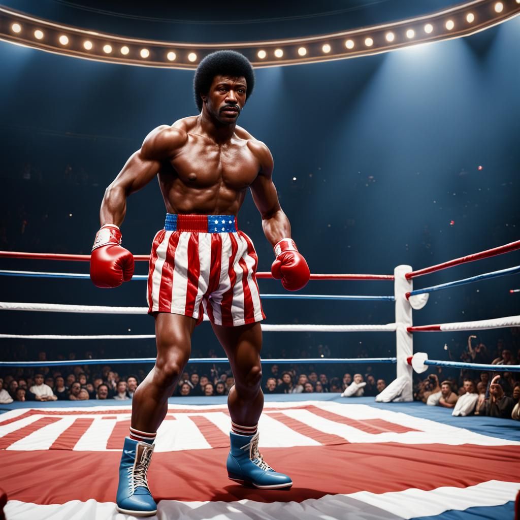 Apollo Creed and Rocky Balboa Boxing Match