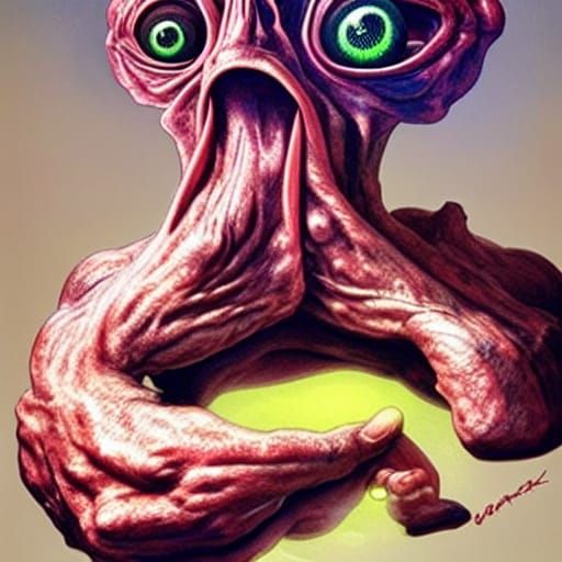 Energetic Meatwad Portrait in Digital Art Style