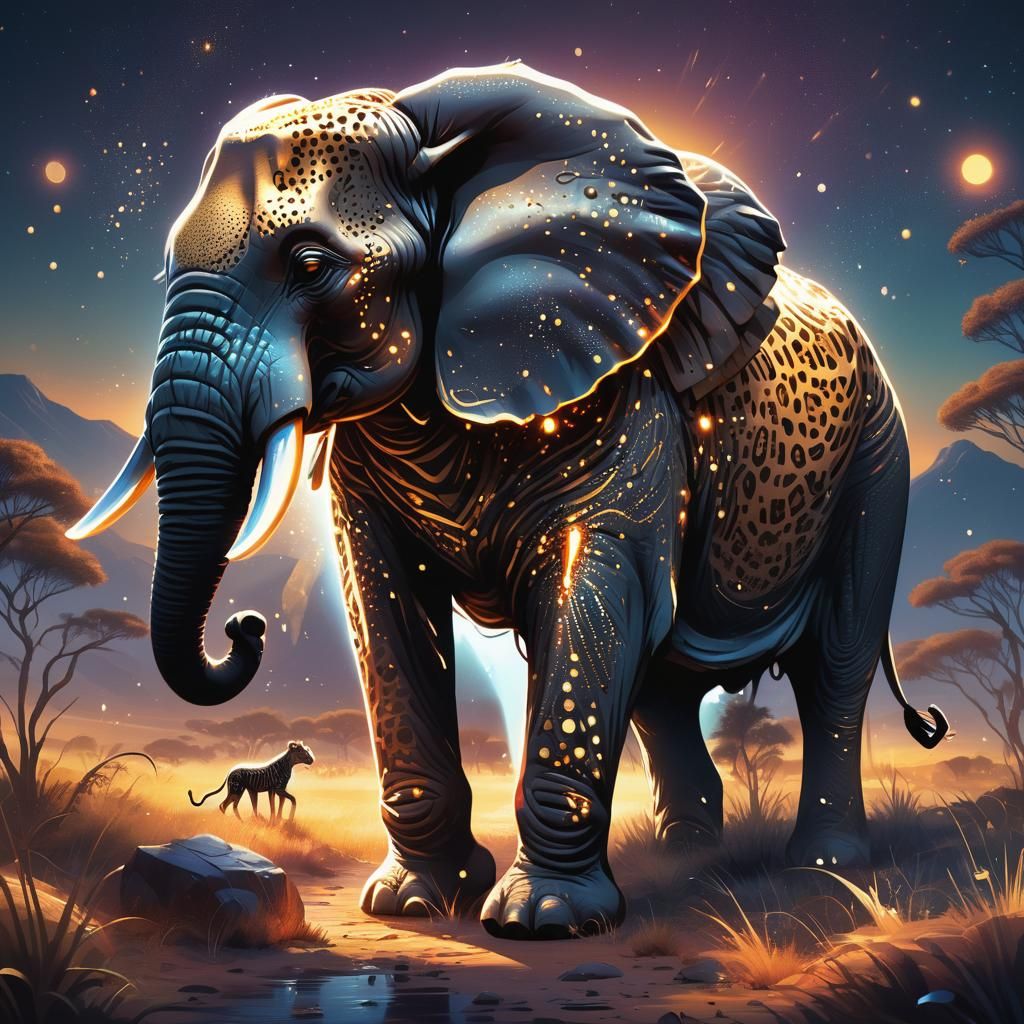 hybrid  of Elephant and Cheetah