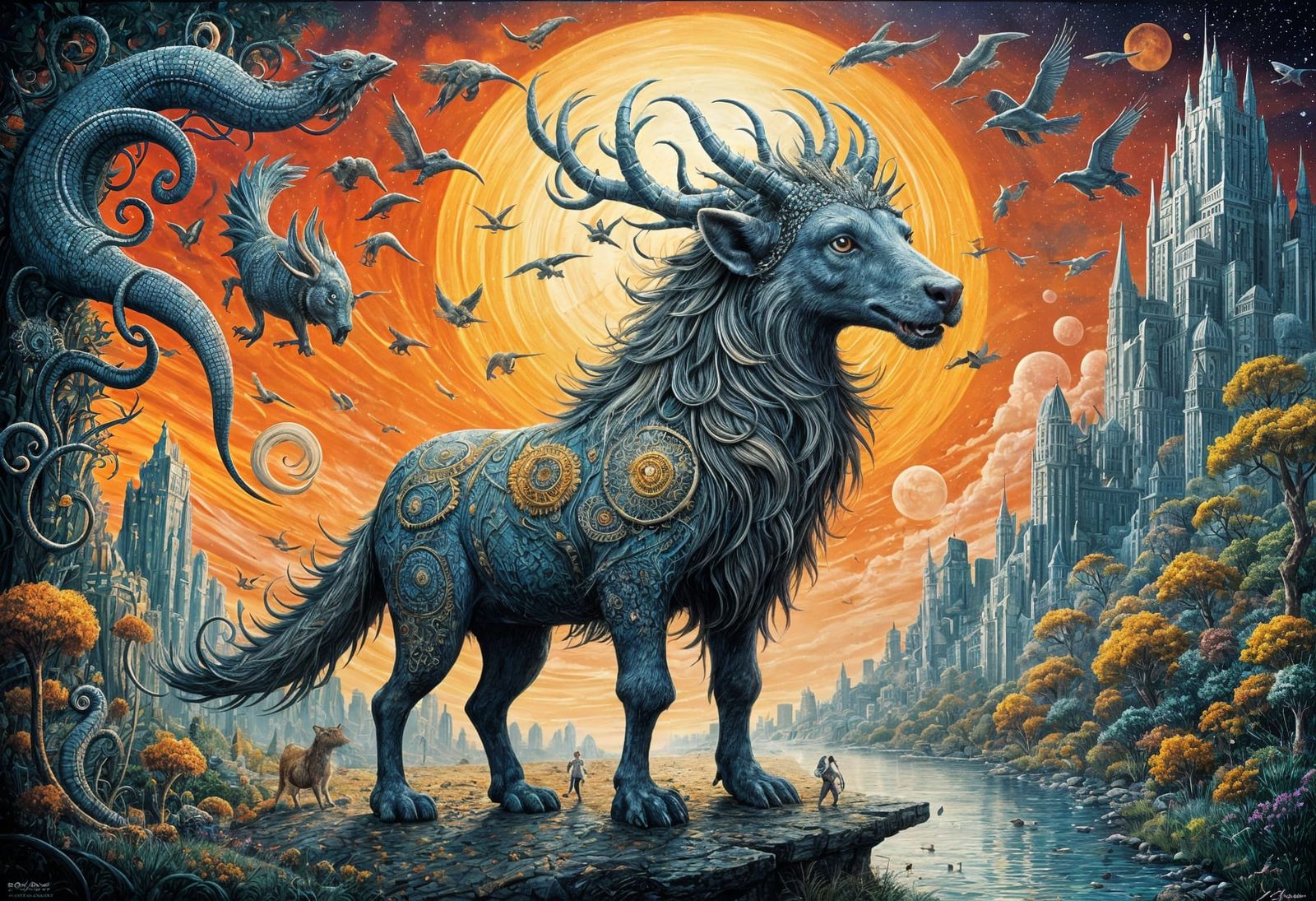 A Man Paints His Shirt with Animals That Come to Life in a V...