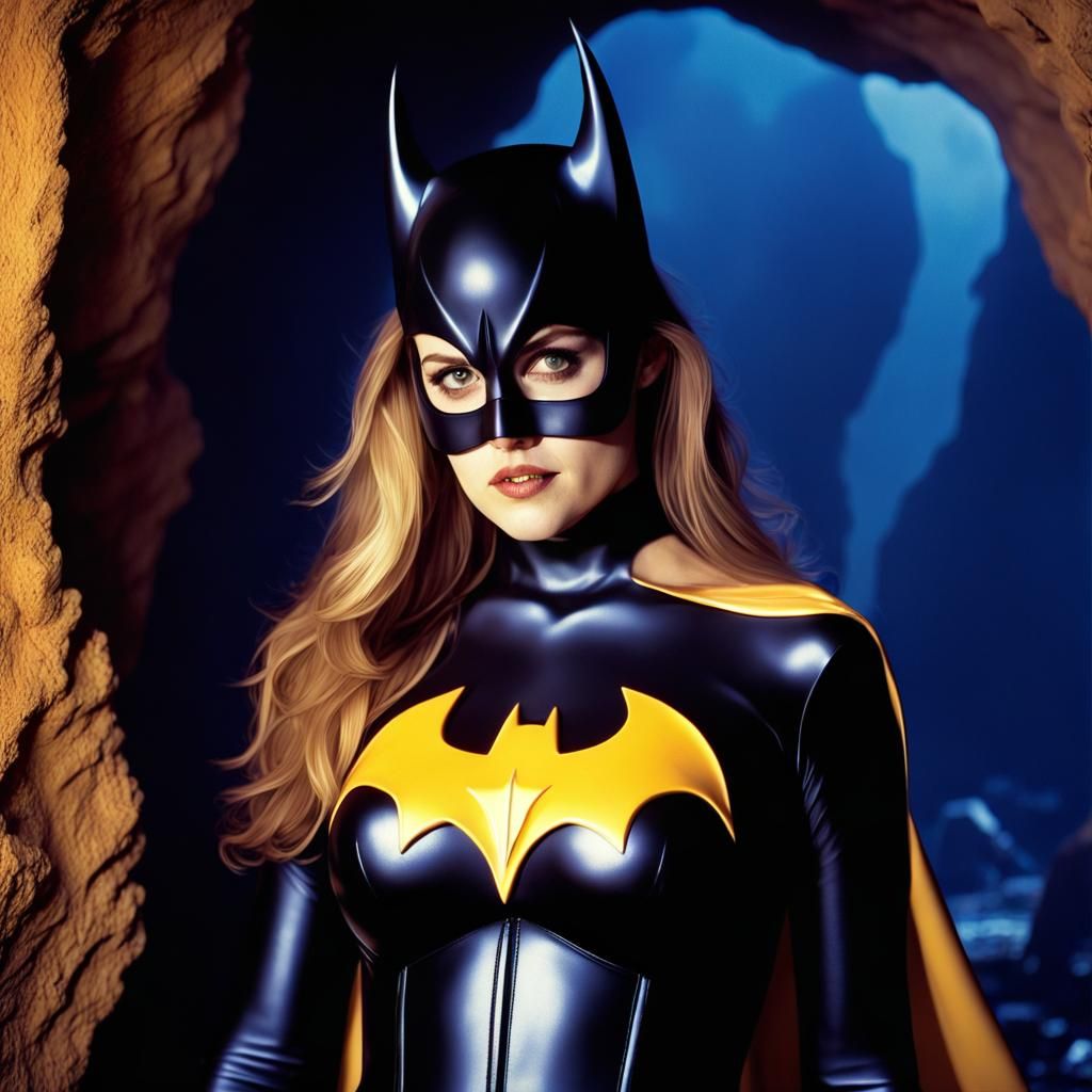 Alicia Silverstone as Batgirl in Mugler Gown