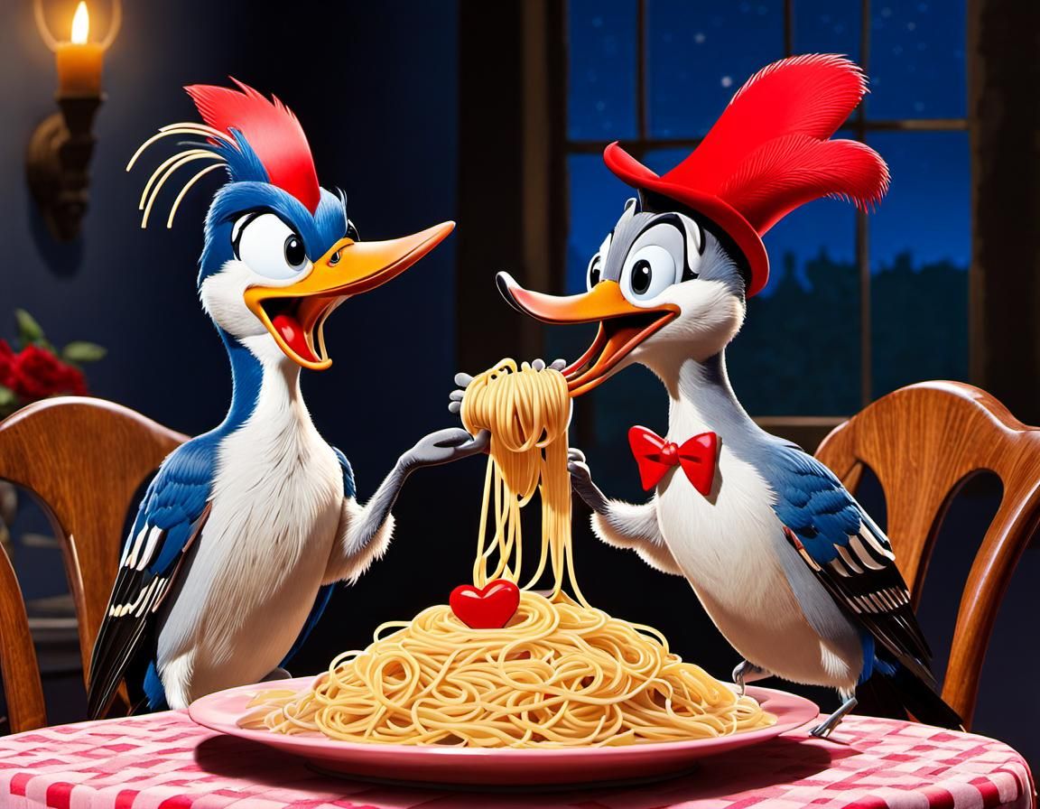Woody Woodpecker Spaghetti Scene, Classic Fine Art