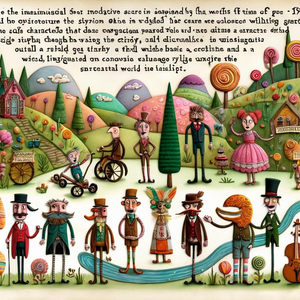 Creating an image inspired by Roald Dahl's stories