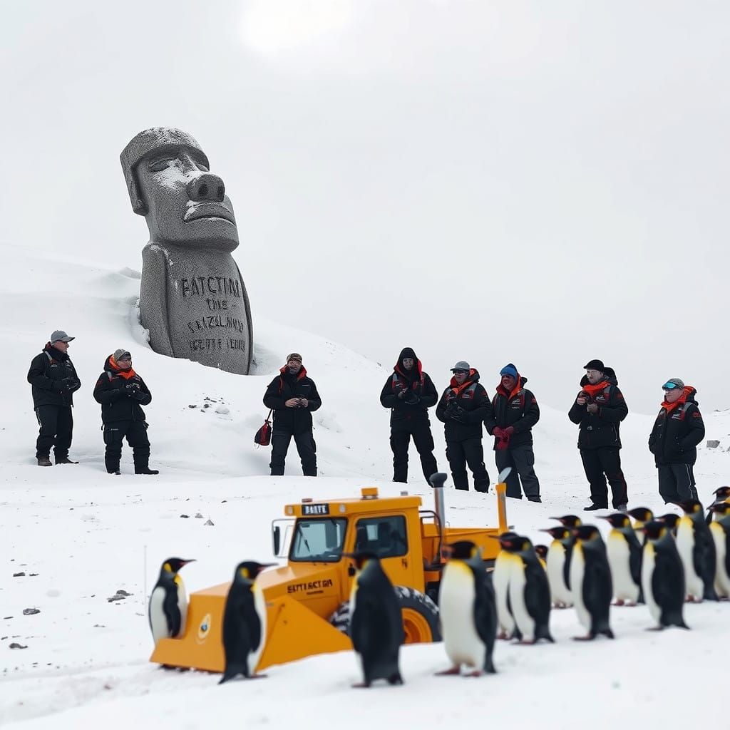 Antarctic Anomaly in Photorealistic 3D