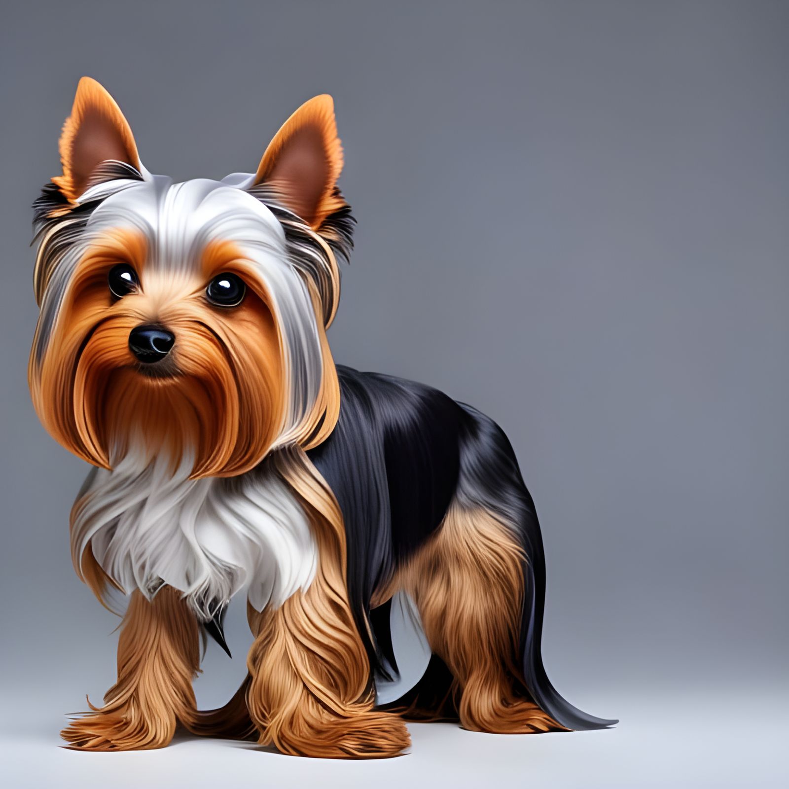 Cute Yorkshire Terrier Matte Painting