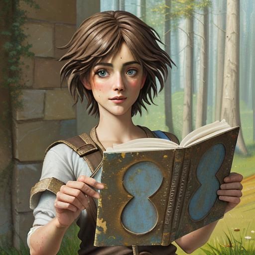 Fable in impasto paint, thick brush strokes