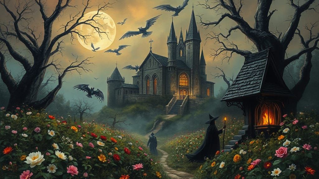 Halloween in Spring: Celtic City as Impasto Art