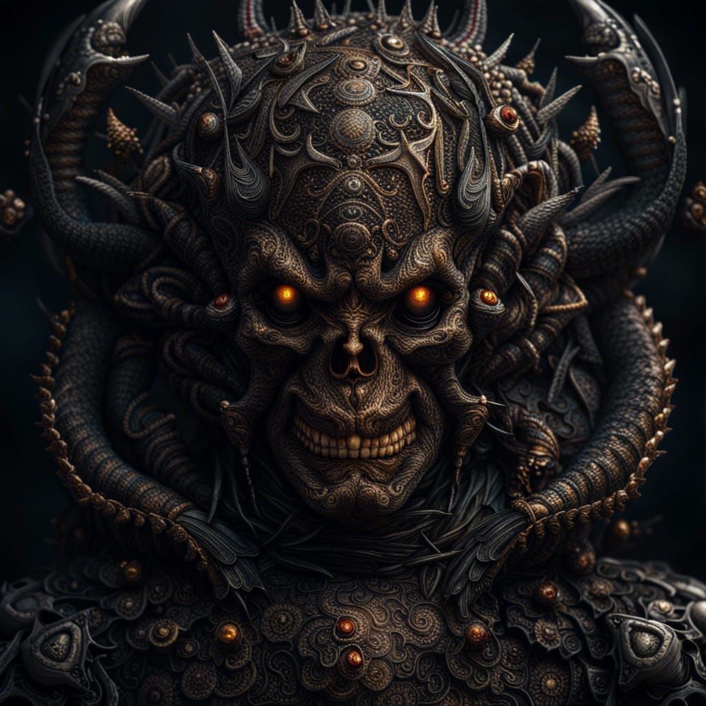 Hyperrealistic Portrait of Beelzebub in High Definition