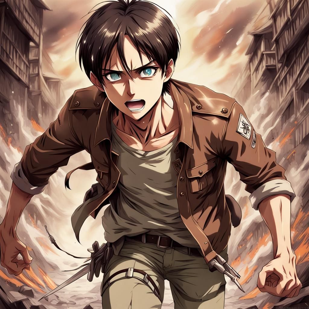 Eren Yeager Anime Key Visual