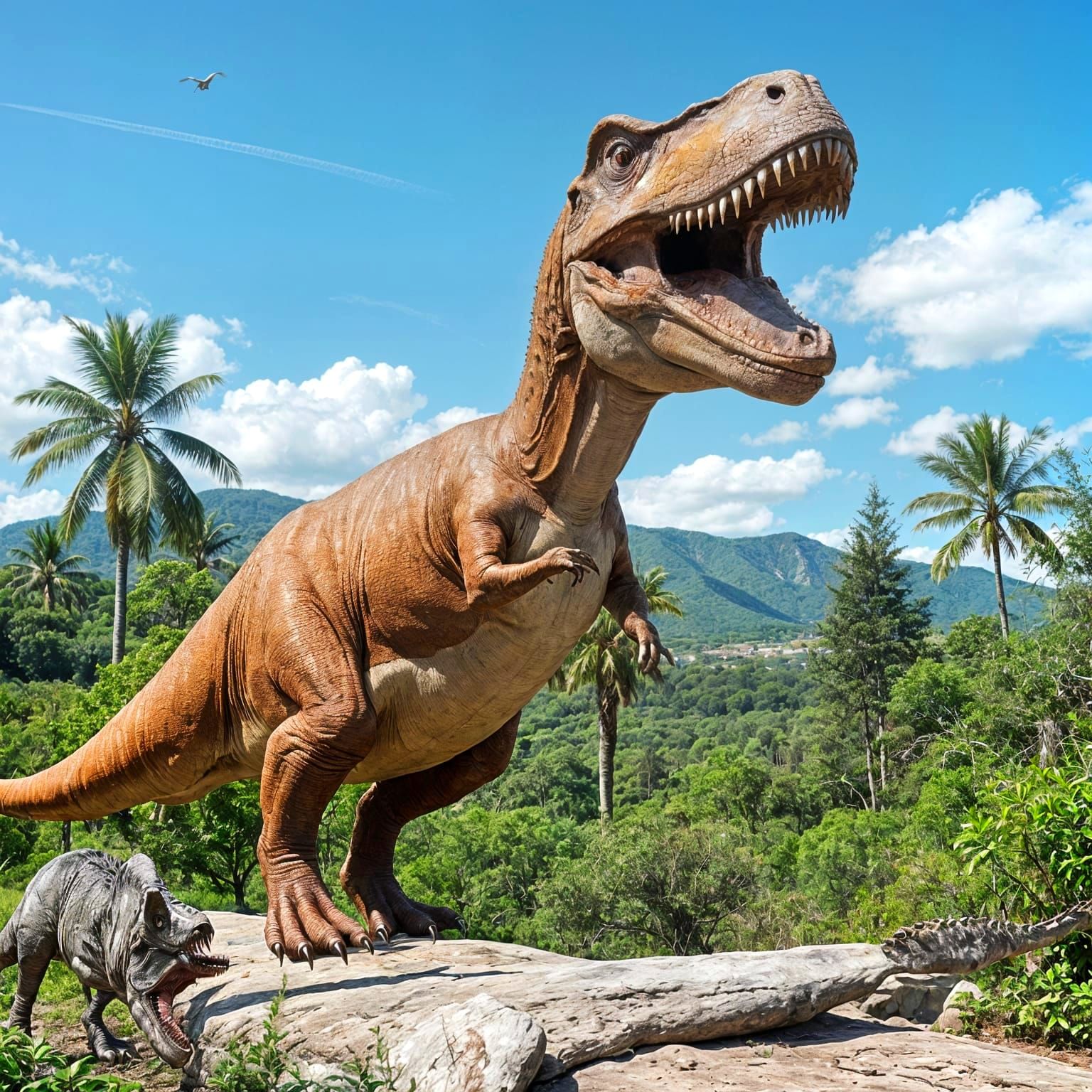 Vibrant Jurassic Period Ecosystem