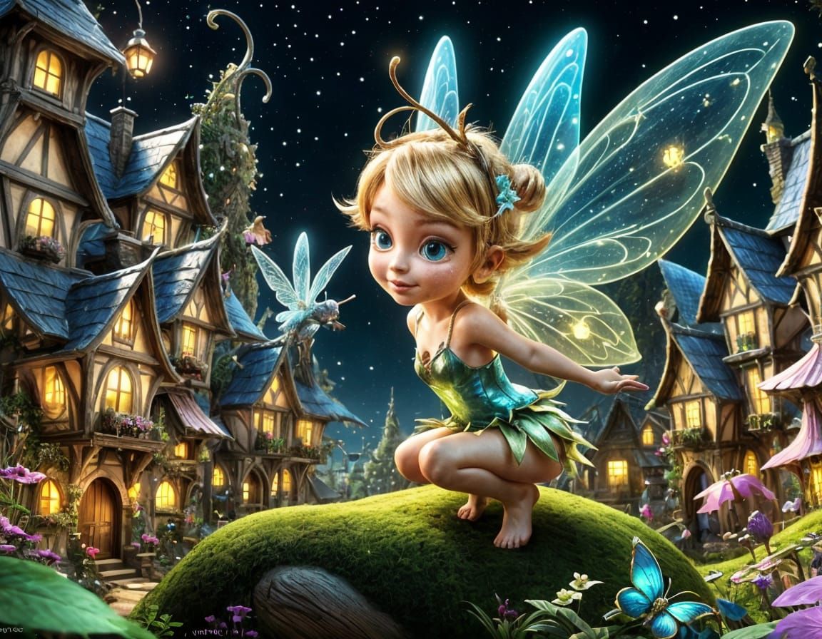 Tinkerbell In Fairy Village
