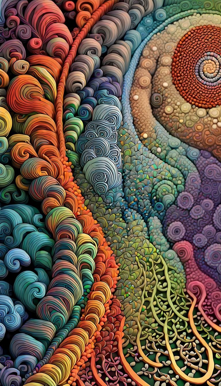 Psychedelic Iridescent Artistic Masterpiece