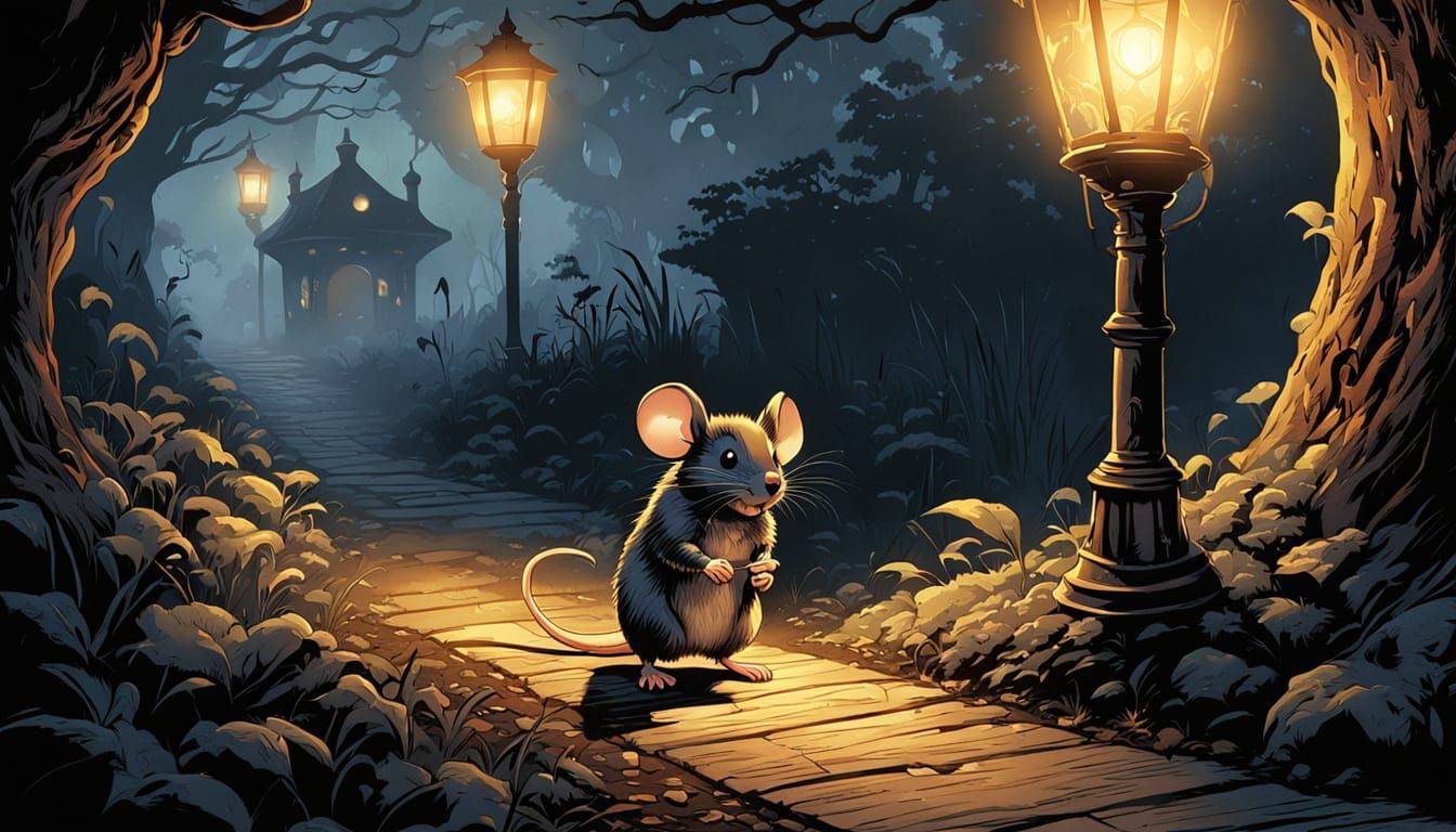 Mouse's Foggy Path: A Comic Book Adventure