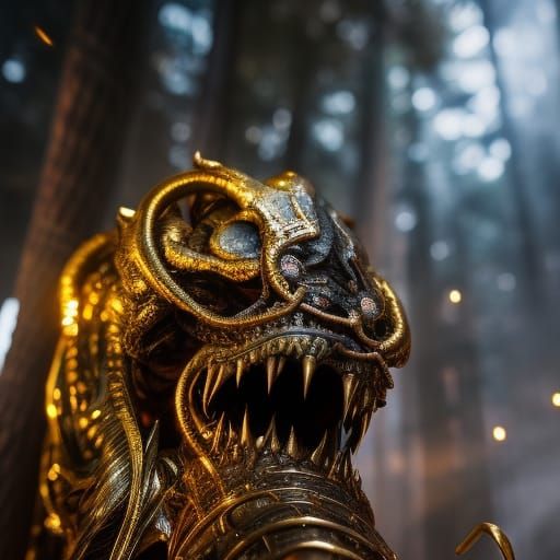 Lovecraftian Trophy in Sinister Hands: Dark Fantasy Art