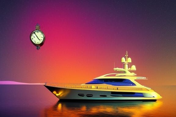 Surreal Fractal Dreamscape with Woman and Northern Lights