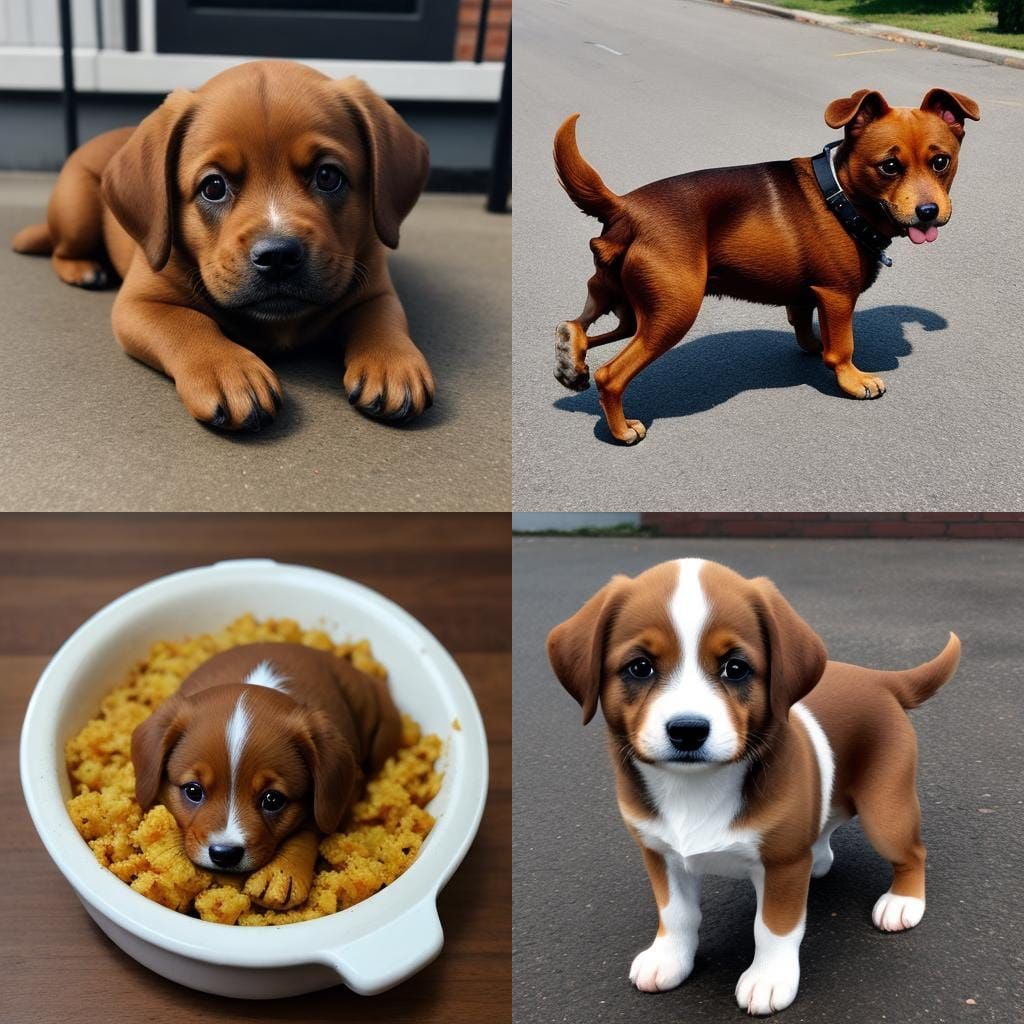 Humorous Potato Dog Digital Art