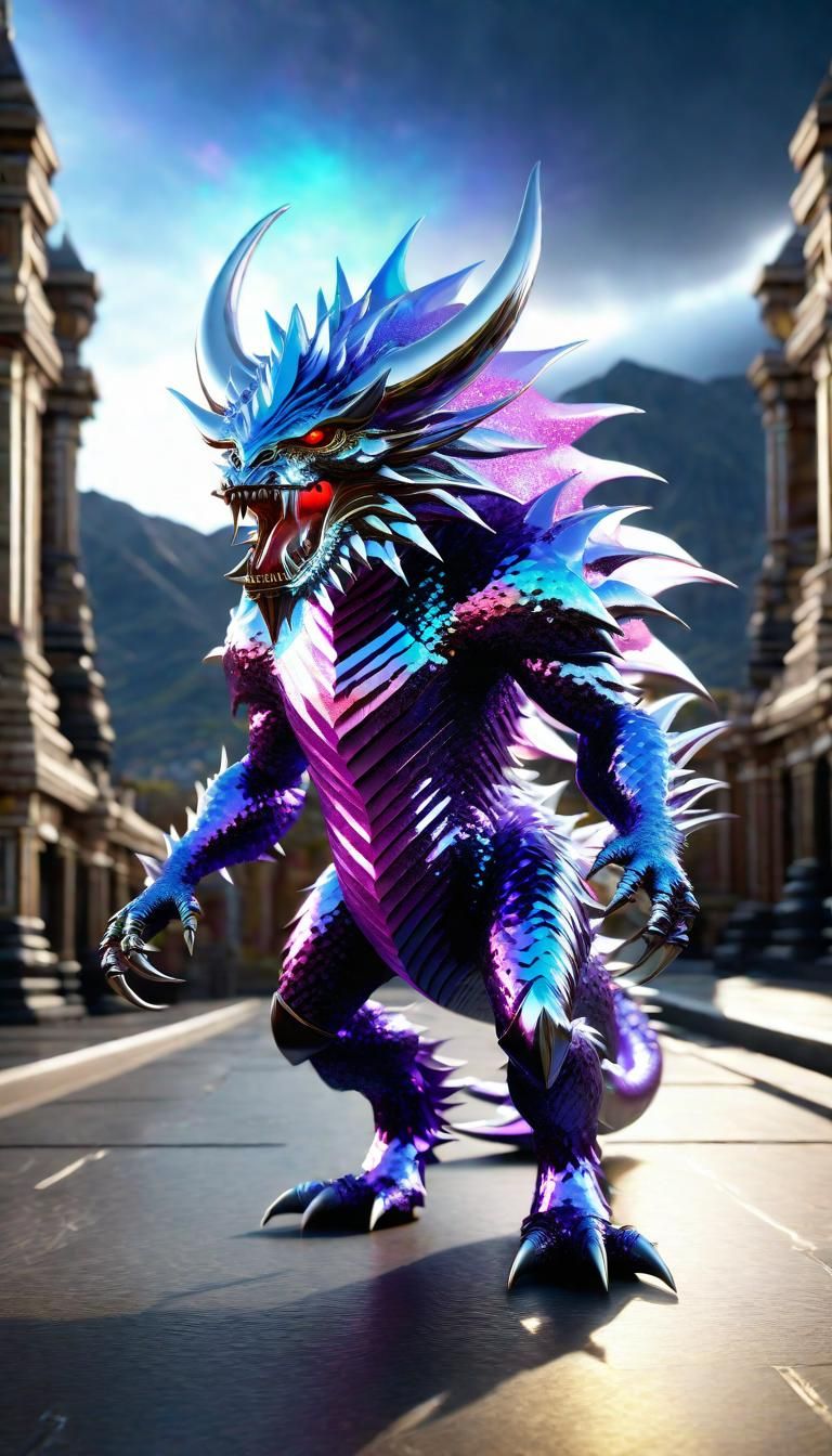 Prismatic Yiazmat Monster Trading Card from Final Fantasy