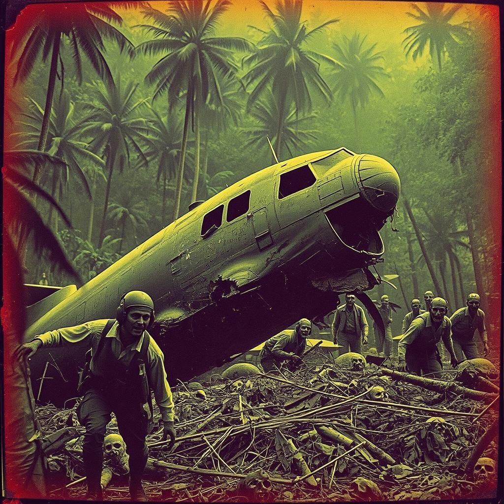 Zombie Horror in Dieselpunk Style Vintage Photo