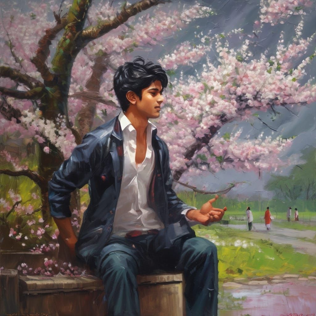 Stormy weather, hair disheveled