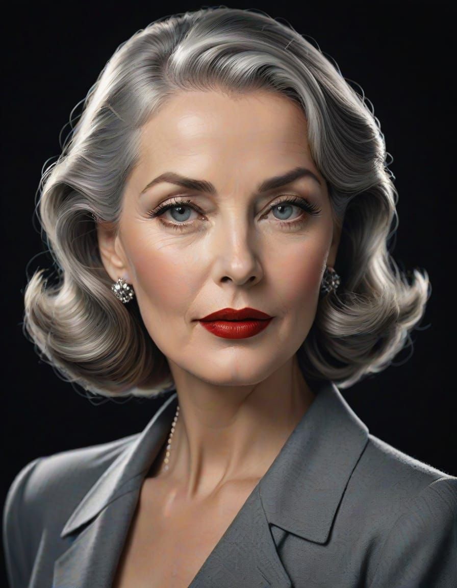 Polished Elegant Woman in Sophisticated Portrait