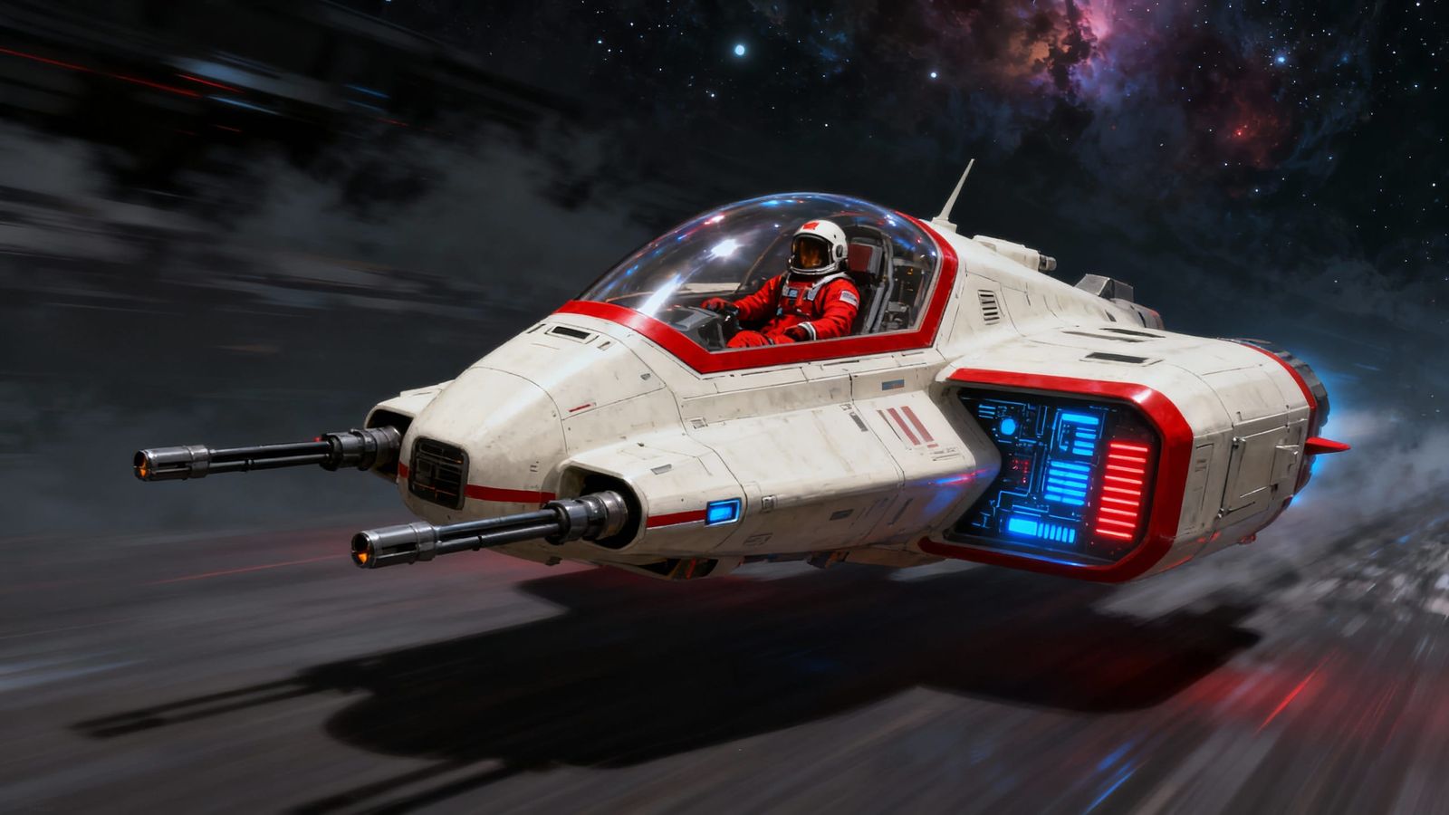 Mantis-Inspired Spaceship Soars Through Hyperspace