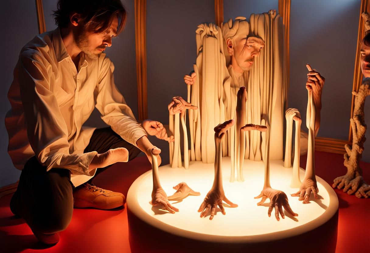 Surreal Worm Forms in Monoliths and Dimensions