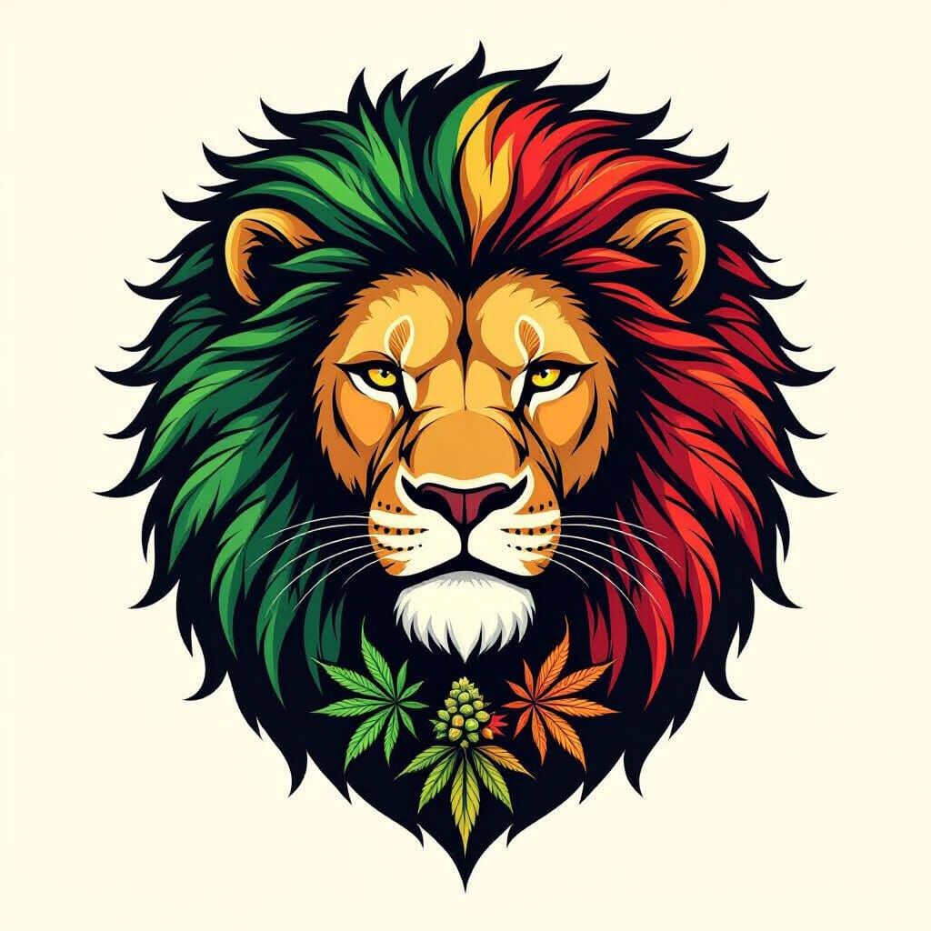 Lion Head Emblem Symbolizing Strength and Pride
