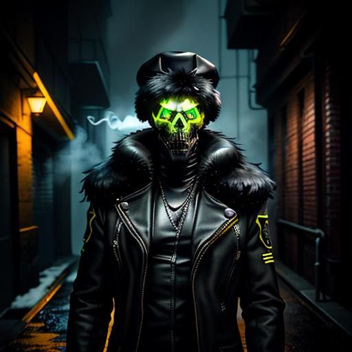 Disassembly Drone N in Dimly Lit Alleyway