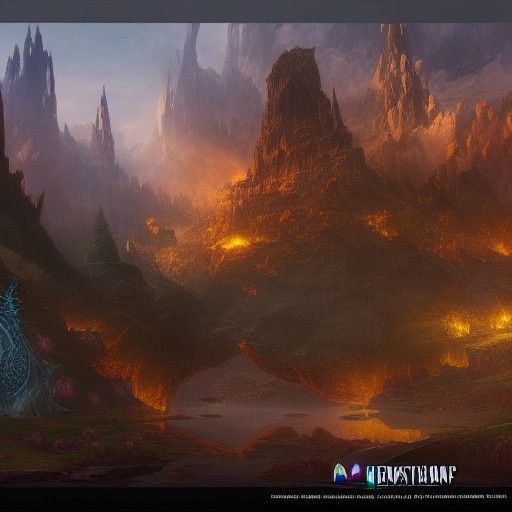 Fantastical Matte Painting in Trending Concept Art Style