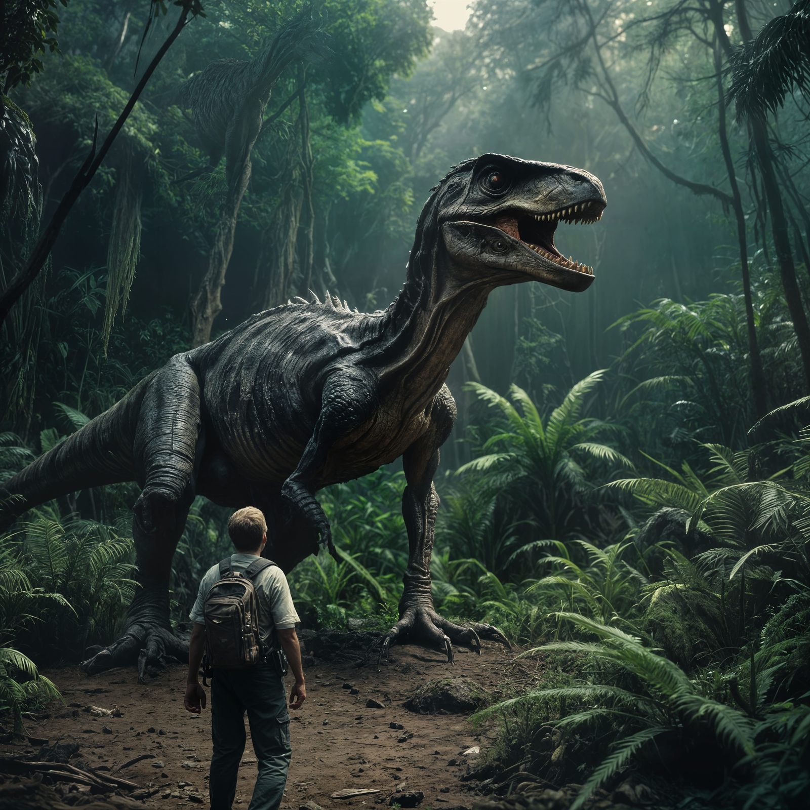 Cinematic Still of a Lost World