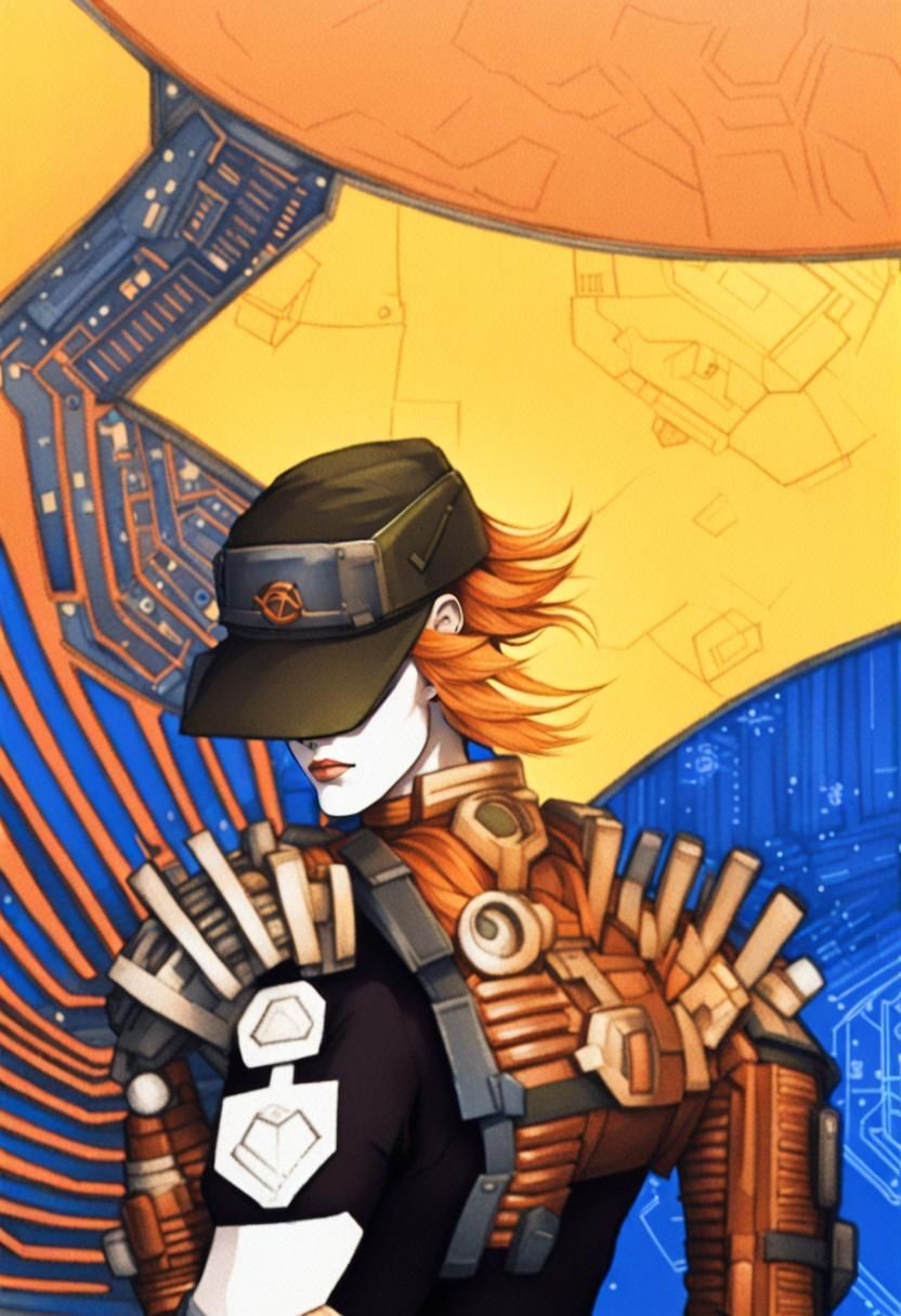 Sci-Fi Warrior in Exo-Armor Fashion Blueprint