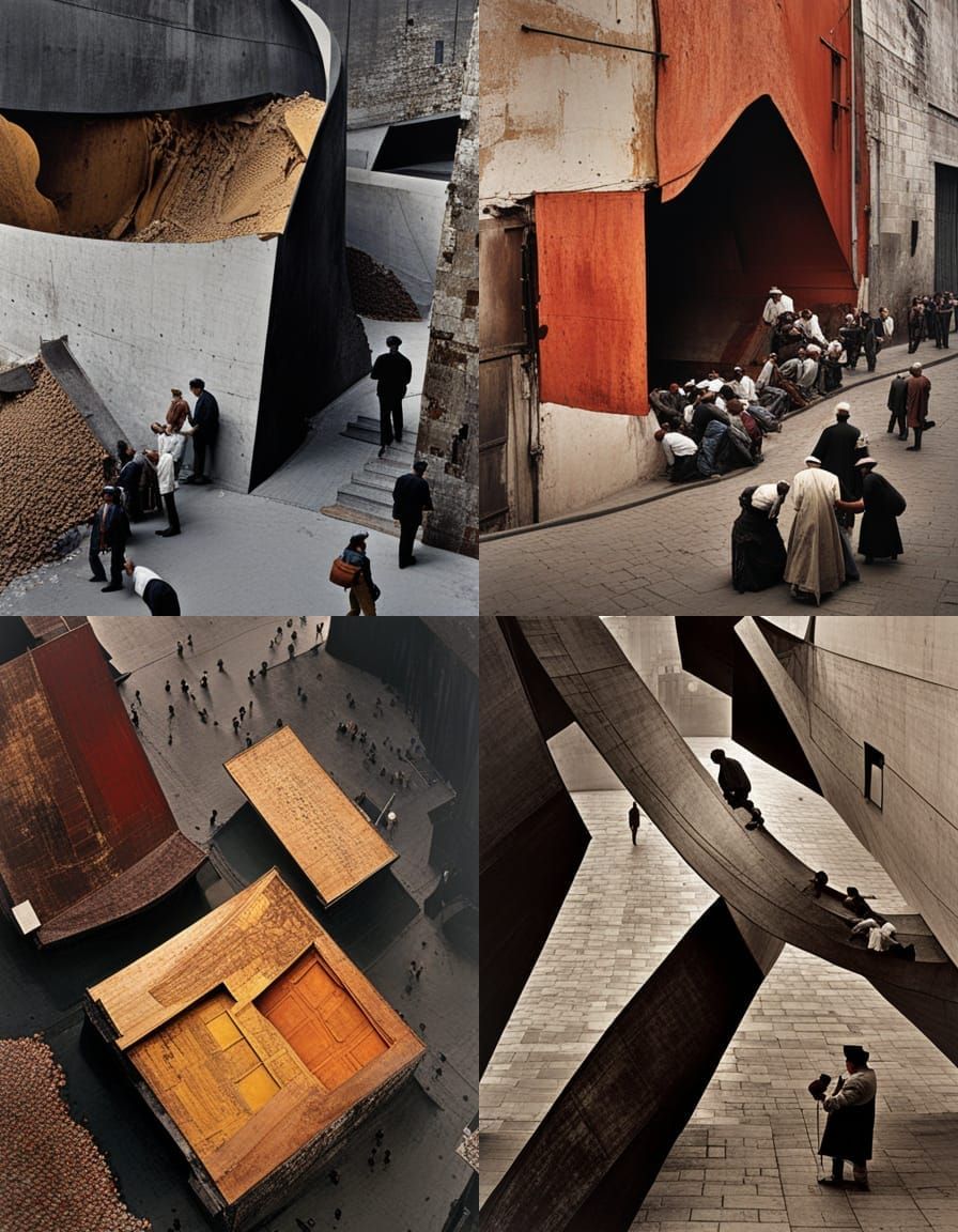 Abstract Collage in the Style of Alberto Burri