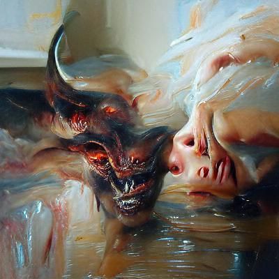 Demons in Oil Painting Style