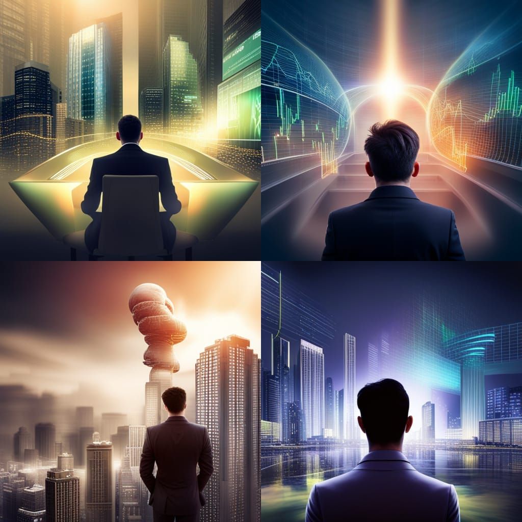 AI-Driven Forex Trading: Futuristic Technology Concept Art