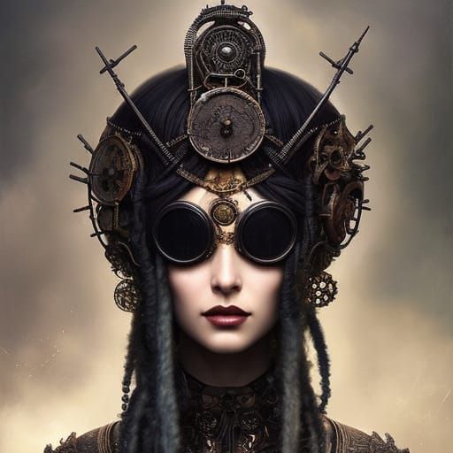 Steampunk Beauty Portrait with Cinder Goggles