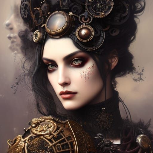 Steampunk Beauty Portrait with Cinder Goggles