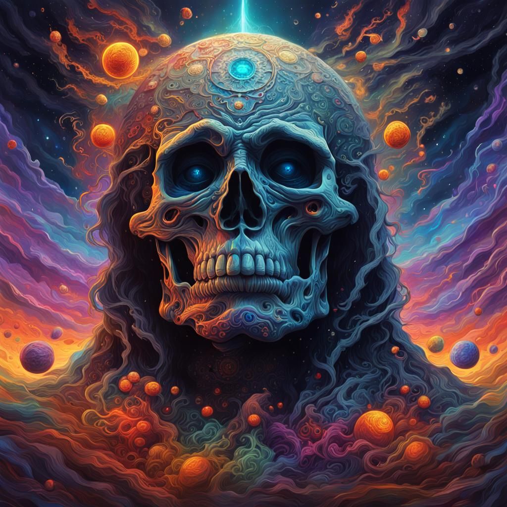 Cosmic Skull: Transformation and Change in Splash Art