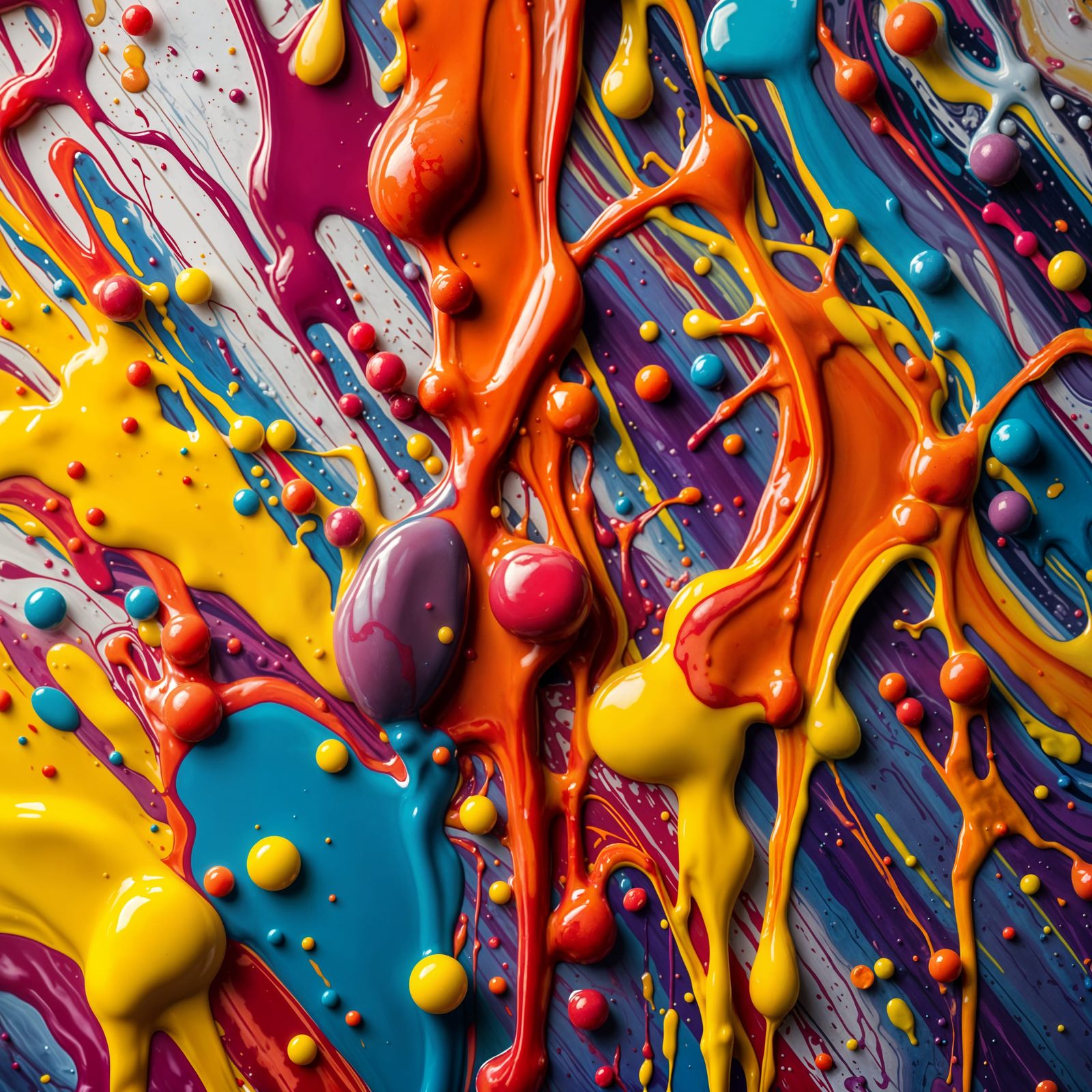 Vibrant Abstract Artwork in Motion